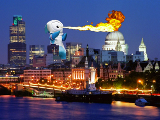 Illustration for article titled A Roundup Of London Olympic Mascot Photoshop Fun (UPDATES!)